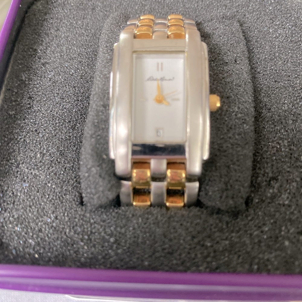 Eddie Bauer womens watch gold and silver tone classic beauty